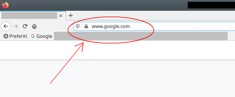 Barra degli indirizzi